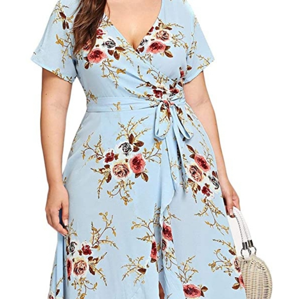 Beautiful blue floral dress